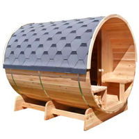 ArcTherm ShingleWrap Barrel Sauna — product view 2