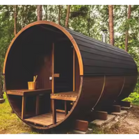 HavenHoop Rustic Barrel Sauna — product view 2