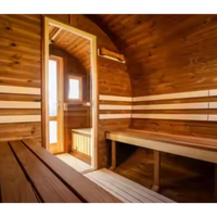 HavenHoop Rustic Barrel Sauna — product view 3