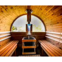 HavenHoop Rustic Barrel Sauna — product view 4